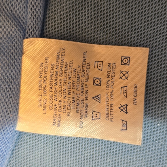 Lands' End nylon rain jacket windbreaker - Picture 8 of 12